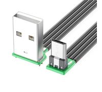 USB To USB 5Pin Up Bend Data Cable 5V2A Charging Cord High Speed 480Mbps Data Sync 90 Degree Connector Wire Line