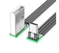 USB To USB 5Pin Up Bend Data Cable 5V2A Charging Cord High Speed 480Mbps Data Sync 90 Degree Connector Wire Line