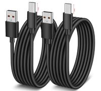 USB to USB C Cable,10mm Extended Tip USB C Cable Fast Charging Cord for iPhone 16 17 Pro Max 15/Samsung S26 S25 Ultra S24 S23/Blackview/DOOGEE/LG Rugged Phones Tablet TypeC Charger Cables,Black