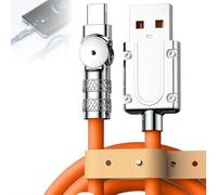 USB to USB C Cable 6.56ft 120W Charger Cable with 180 Degree Rotating Head, 120W Chubby Charging Cables,Fast Type C Charging Cables for Phone