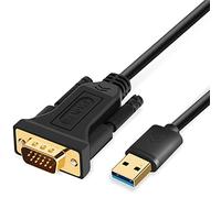 USB to VGA Adapter Cable 1.5M/5FT Compatible with Mac OS Windows XP/Vista/10/8/7, USB 3.0 to VGA Male 1080P Monitor Display Video Adapter/Converter Cord. (1.5M/5FT)