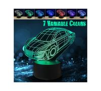 USB Touch Sensor Racing Car Desk Lamp Colorful LED Bedside Table Light