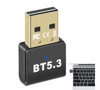 USB Transmitter Dongle Receiver, 5.3 Adapter for PC - 5.3 Wireless Dongle for PC | USB Plug and Play for Laptop Computer Headphone Keyboard