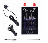USB Tuner Receiver, 100KHz-1.7GHz Full HF RTL-SDR USB Tuner Receiver R820T+8232 Ham With Whip Antenna