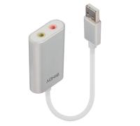 LINDY 0.17m USB Type A to Audio Converter - Silver