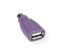 USB Type A (female) to PS/2 (male) Keyboard (purple) Converter