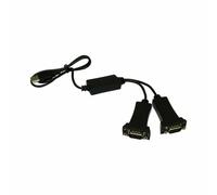 USB Type A Male to Dual 2 x Serial 9 Pin RS-232 Adaptor Splitter