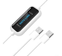 USB Type A to A Cable 2 Metre Quick Transfer Wire for Laptop Cooler HDD White