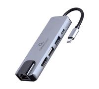 USB Type C 5 in 1 HUB HDMI PD LAN MULTIPORT ADAPTER