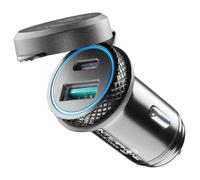 Interphone Cellularline Usb + Usb C Power Outlet Usb Silver
