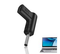 USB Type C Adapter To DC, 9V 90 Degree USB Female to DC Male Connector, Type-C Male to Female Extension Adapter 90 Degree Angled, Black