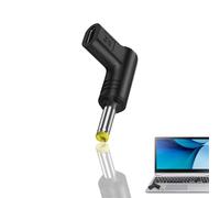 USB Type C Adapter To DC | 9V USB C Female to Male Adapter | Type-C Male to Female Extension 90 Degree Angled, Black