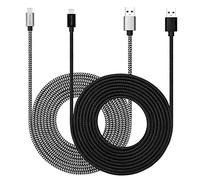 USB Type C Cable 3M with 3A Fast Charging, 2Pack 10ft USB-C Nylon Braided Super Durable Charging Cord Data Sync Compatible with Galaxy S10/S9/S8/Google Pixel/LG/OnePlus/Moto and More (Black + White)
