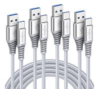 USB Type C Cable Fast Charge(4Pack,1M+2M+2M+3M),3A Charging Lead Charger Cord For Samsung Galaxy S20 S21 Plus Ultra A51 A71 A50 A21 A30 A41 A90 5G,Sony Xperia XZ,HTC 10/U11,OnePlus 5T 6T,Huawei P9