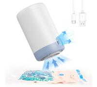 【USB Type-C Charging】 Electric Pump for Vacuum Storage Bags, 1500mAH Vacuum Pump for Storage Bags, Portable Vacuum Travel Bag Air Pump for Shrinking Clothes, Air Mattresses, Swimming Rings