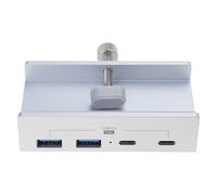 USB Type C Concentrator, Clip Type Multi Port Splitter, D | 4-Port, 5Gbps Fast Speed Data Transmission, for Desktop, Phones, Space Saving Desk Dock