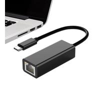 USB Type C Ethernet Adapter - 10cm Gigabit Network Converter, Fast Data Transfer, Compact Metal Design, Stable Wired Connection | Portable LAN Adapter for Laptop Office Education Business Travel