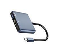 USB Type C Extension Dock Offering 8K Resolution Through DP1.4 HDTV and Power Charging for Devices Switches Dock
