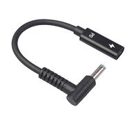 USB Type C Female to HP4506 Male 90° Adapter Cable 4.5X3.0mm Plug Dc Converter with PD Sensor Chip for Laptop
