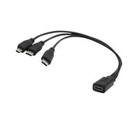 USB Type C Splitter Chargers Cable Highly speed Data Transfer Cord Compactly 30cm Length for Smartphones Accessories