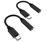 USB Type C to 3.5mm Female Headphone Jack Adapter(Black), USB C to Aux Audio Dongle Cable Cord Compatible with Pixel 4 3 2 XL, Samsung Galaxy S21 S20 Ultra S20+ Note 20 10 S10 S9 Plus for iPad Pro