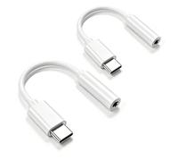 USB Type C to 3.5mm Female Headphone Jack Adapter(White), USB C to Aux Audio Dongle Cable Cord Compatible with Pixel 4 3 2 XL, Samsung Galaxy S21 S20 Ultra S20+ Note 20 10 S10 S9 Plus for iPad Pro
