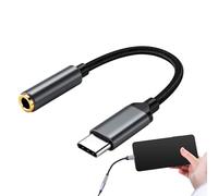 USB Type C to 3.5mm, Portable 3.5 mm Audio Adapter, Flexible Jack Adapter Cable, Plug and Play Headphone Converter for Smart Tablet & Phone