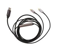 USB Type C to MMCX Headphone Audio Cable, Better Sound Quality Oxygen Free Copper Earphone Cable with Microphone for SE215 SE315 SE425 SE535 SE846