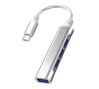 USB Type-C to Multi-Port USB Adapter, 1 Type-C, 4 USB 3.0 Ports (DUCK DANCE)