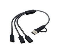 USB + Type C To Otgs Multiple Port Hubs Cable Splitter For Tablet Keyboards USB Type C Adapters Converters Splitter For Gaming Controller