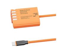 USB Type C Virtual Battery Adapter to Camera Connector for Compact Digital Cameras and Advanced Models 8, 4V 3A Dummys Battery