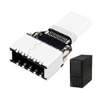 USB Type E Adapter - USB C Male, Type E Female, High Speed Connector | USB 3 Panel Extension Connector Design, Fast 20gbps Data Adapter Connection Support for Pc, Desktops, Server Station Setup