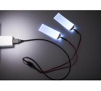 [USB Universal] Iron Man LED Light 30" Cable, Iconic for Iron Man & Batman. Solves Battery Issues, Switch Button for Convenience