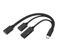 USB USB C Center 3 in 1 Multiport Adapter Aluminum Plugs & Plays C to 3 Port Center Small to 3 Multiport