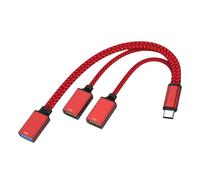 USB USB C Center 3 in 1 Multiport Adapter Aluminum Plugs & Plays C to 3 Port Center Small to 3 Multiport