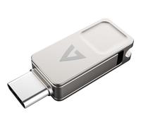 USB V7 128GB TYPE-C+USB 3.2GEN1 SILVER MEMORY