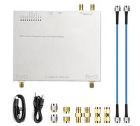 USB Vector Network Analyzer 2-Port 100kHz-6GHz with for SMA Connectors, CNC Aluminum Shielding, 16-Bit ADC, 100dB Dynamic Range, for RF Measurement and Antenna Analysis