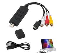 USB Video Capture VHS to Digital Converter RCA to USB Video Converte for PC TV, MAC Windows Vista Compatible