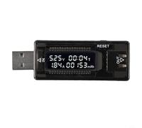 USB Voltage Current Tester with LCD Display for Power Capacity, Voltmeter Ammeter for USB Chargers and Mobile Devices, 0-3A 4V-20V 150W