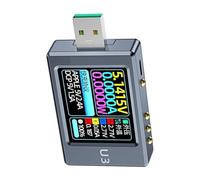 USB Voltage Meter - Power Capacity Tester for Fast Charging Protocols, Current Detector and Voltmeter - Essential Tool for Accurate Voltage Measurement