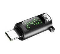 USB Voltage Tester - Extension Adapter with Digital Display | High-Speed Data Transfer 240W 40Gbps USB Adapter for Laptop, Phone, Computer, Tablet