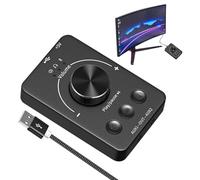 USB Volume Control - External Multimedia Control for Streaming and , Cool Device with Mute for Computer, Practical Control for Internet Cafe, Home, School