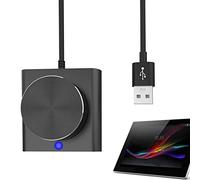 USB Volume Control - Multimedia Controller Button with One-Click, PC Computer Speaker Audio Volume Remote Control Button, External Mute Button Support Win7 8 10 XP Vista