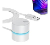 USB Volume Control - Robust Black and White ABS Housing, Instant Audio Adjustment, External Sound Controller, Compact Music Accessories, Sound Control Device for Desktop Computers