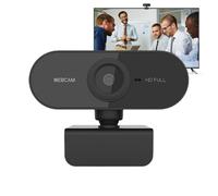 USB Webcam - Durable ABS Material | Desktop Computer Camera, Laptop Video Accessory for Meeting Class and Study Use Built-in Microphone Rotatable Base Manual Focus Streaming Gear