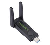 USB WiFi Adapter - 1300Mbps High Speed Double Band Network Adapter, Compact Portable Design, Plug and Play Function, Durable, Lightweight Construction | WiFi Receiver Accessories for Laptop