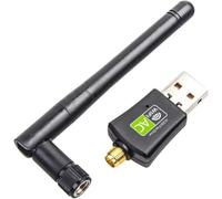 USB WiFi Adapter 600Mbps Wireless Card Network Dongle for PC Laptop Desktop with High Gain 5dBi Antenna Dual Band 802.11a 2.4GHz 150Mbps 5GHz 433Mbps Supports Win10 8 7 XP Vista Mac OS Linux