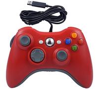 USB Wired Game Pad Controller for Xbox 360, Xbox 360 Slim, Windows PC - Replacement USB Wired Gamepad (Red)