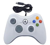 USB Wired Game Pad Controller for Xbox 360, Xbox 360 Slim, Windows PC - Replacement USB Wired Gamepad (White)