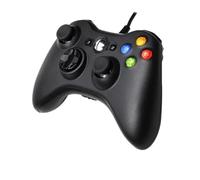 USB Wired Gamepad for Xb&ox 360 Windows 10/8.1/8/7 Game Handle Double Shock Games Controller Video Game Console Joystick(Blackone)